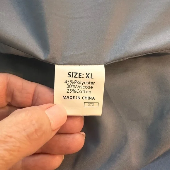 Unbranded Nubby Tweed Slate Blue Blazer With Gold Buttons Very Chic!! Sz XL - Picture 2 of 15